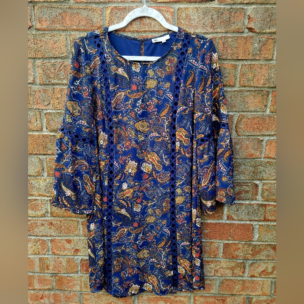 DR2 Retro Paisley Shift Dress
